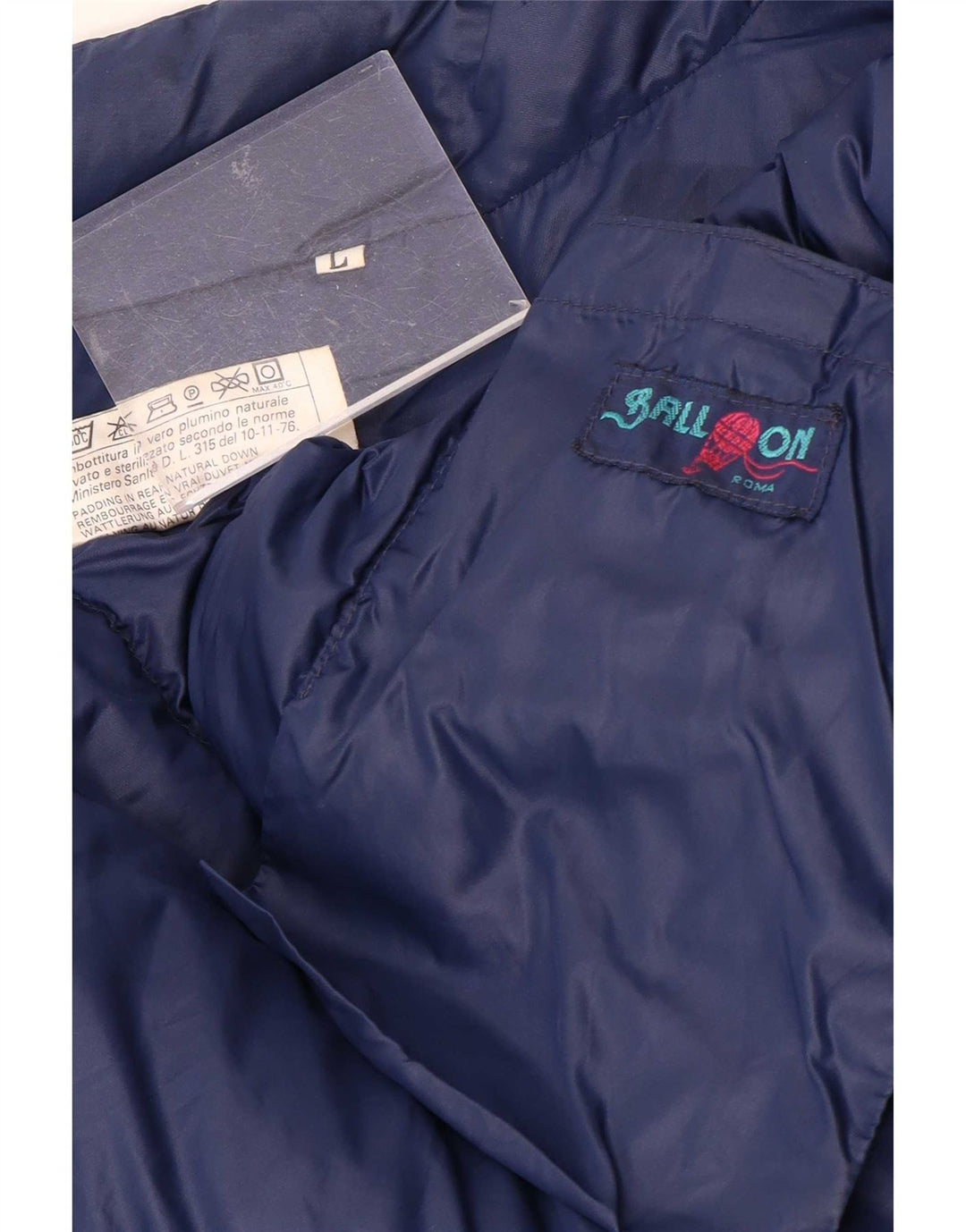 Ball On Ανδρικό μπουφάν UK 40 Large Navy Blue Polyamide