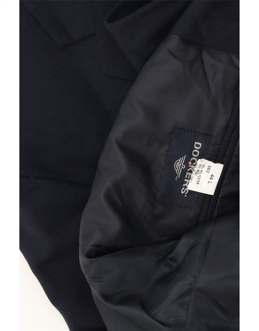 Dockers Ανδρικό Longline 2 Κουμπι Μπουφάν Blazer UK 44 2XL Navy Blue Wool