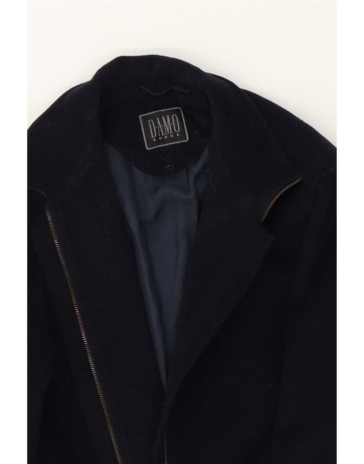 DAMO DONNA Womens Oversized Overcoat UK 10 Small Orange Wool Vintage Damo Donna and Second-Hand Damo Donna from Messina Hembry 