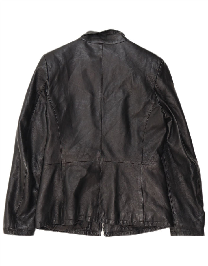 Coconuda Γυναικείο Δερμάτινο Μπουφάν UK 12 Medium Black Leather