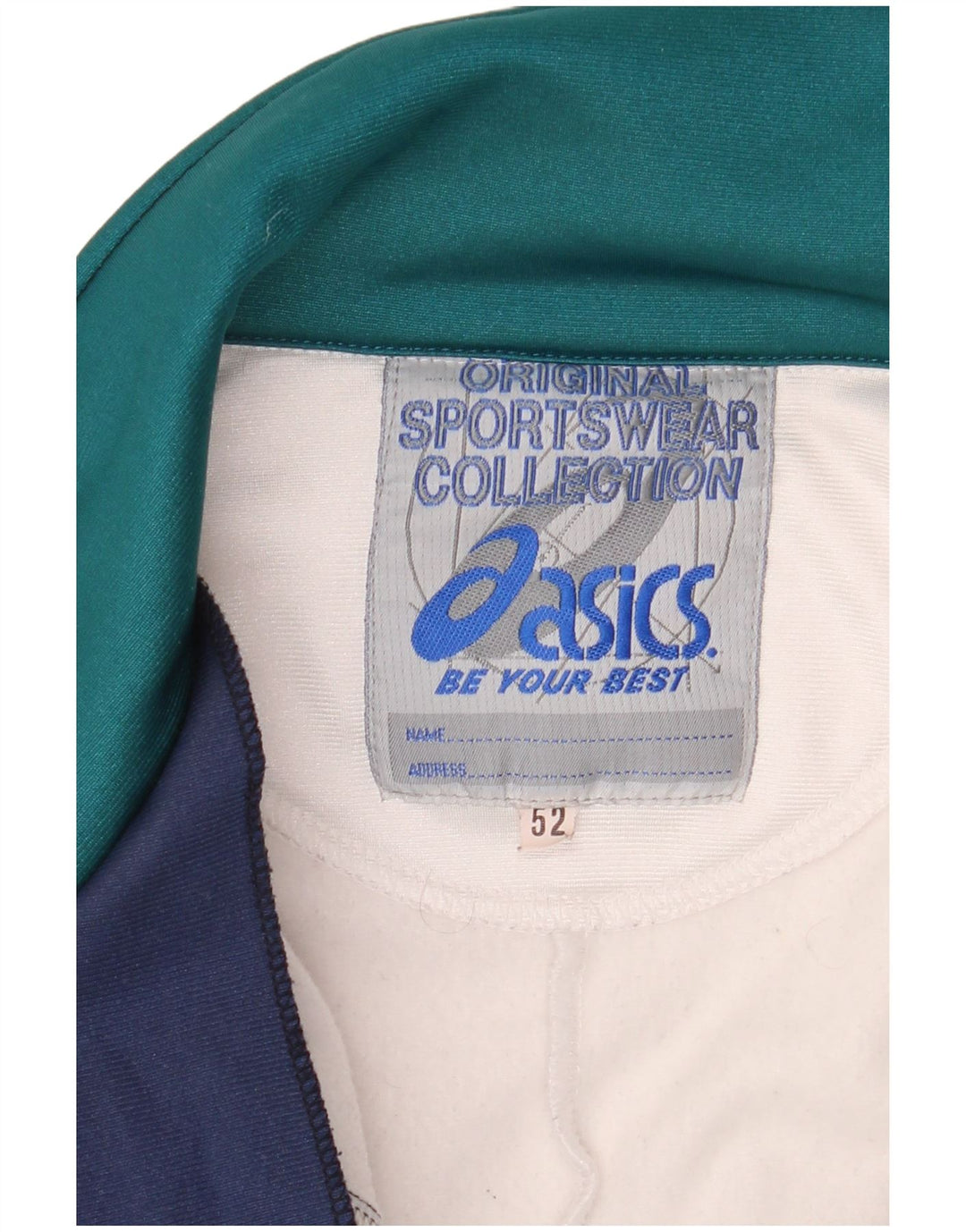 Ανδρική φόρμα γυμναστικής γραφικών ASICS Top Jacket IT 52 Large Navy Blue Colourblock