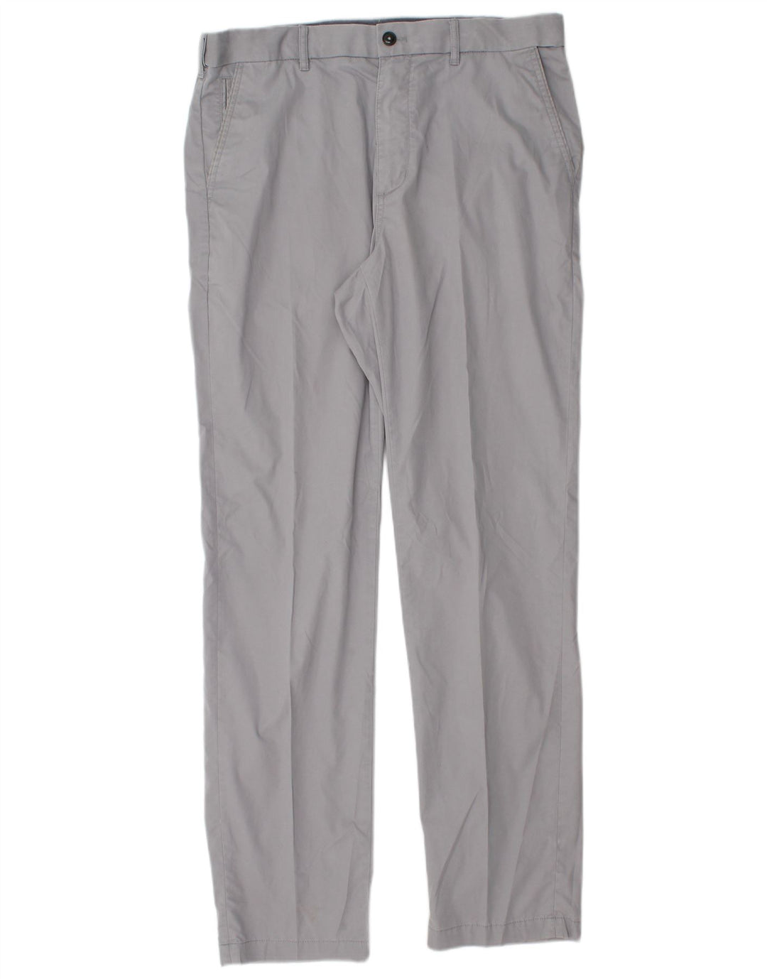 Marks & Spencer Ανδρικό παντελόνι Chino με κανονική εφαρμογή μπλε Harbour W34 L33 Γκρι