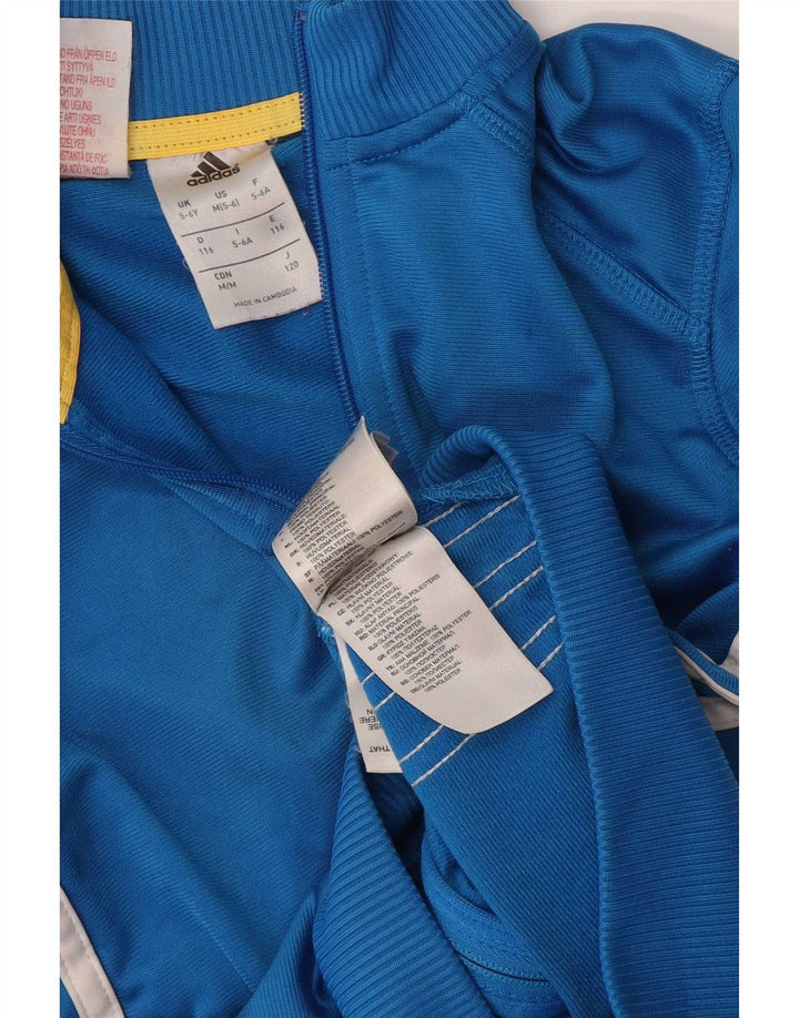 Adidas Boys αθλητική φόρμα Top Jacket 5-6 Years Blue Polyester