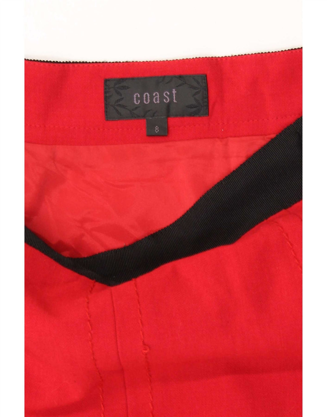 Coast Γυναικεία Μίνι Φούστα UK 8 Small W26 Red Colourblock Polyester