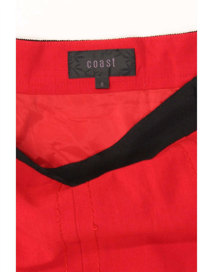 Coast Γυναικεία Μίνι Φούστα UK 8 Small W26 Red Colourblock Polyester