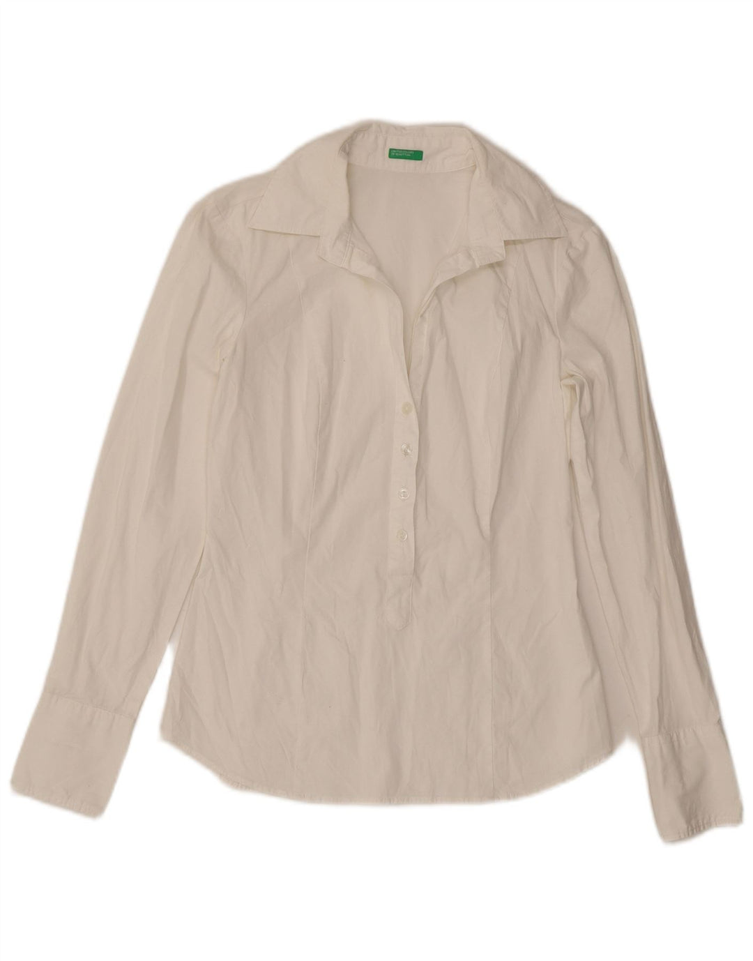 Γυναικείο πουλόβερ μπλουζάκι Benetton UK 10 Small White