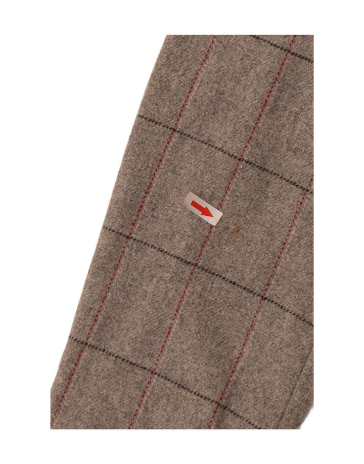 Marks & Spencer Γυναικείο παλτό με διπλό στήθος UK 18 XL Grey Check New Wool