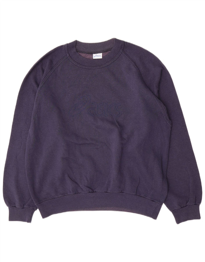 Ανδρικό φούτερ Asics Jumper Small Navy Blue από βαμβακερό