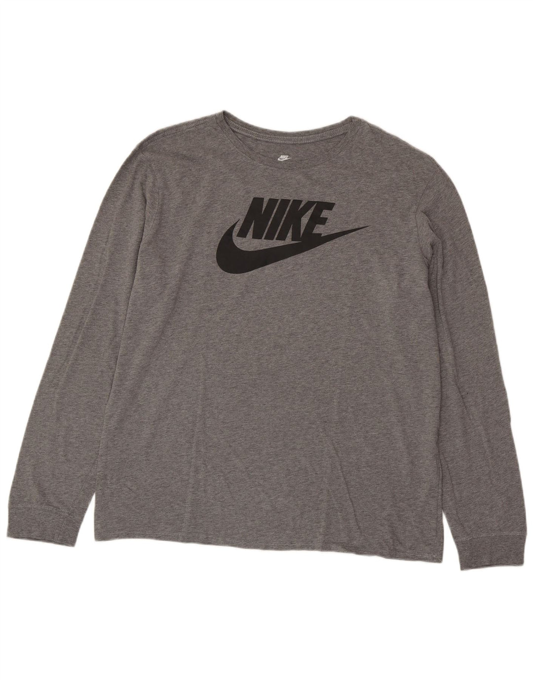 Ανδρική NIKE Αθλητική κοπή με γραφικό μακρυμάνικο μπλουζάκι XL με γκρι όψη