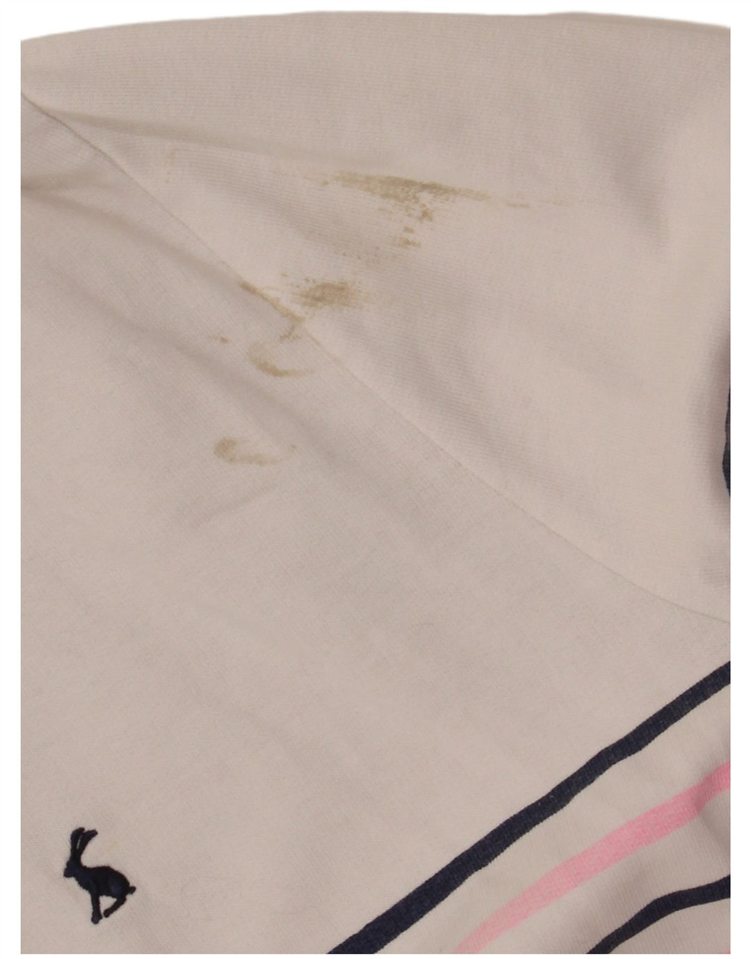 JOULES Γυναικεία φούτερ με λαιμόκοψη Jumper UK 20 2XL Λευκό ριγέ