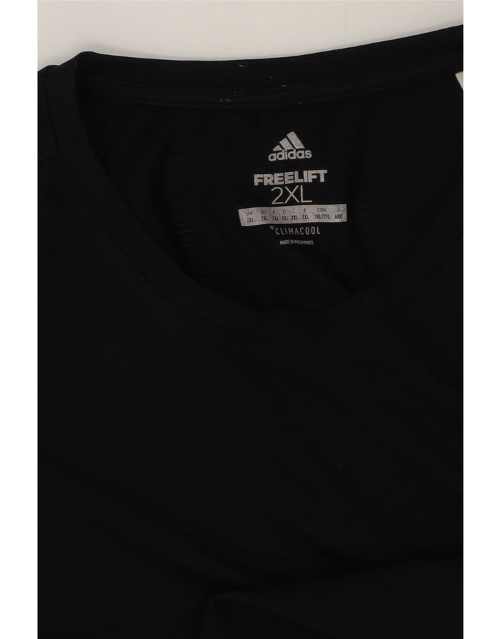Ανδρικό T-Shirt Adidas Climacool Top 2XL Μαύρο