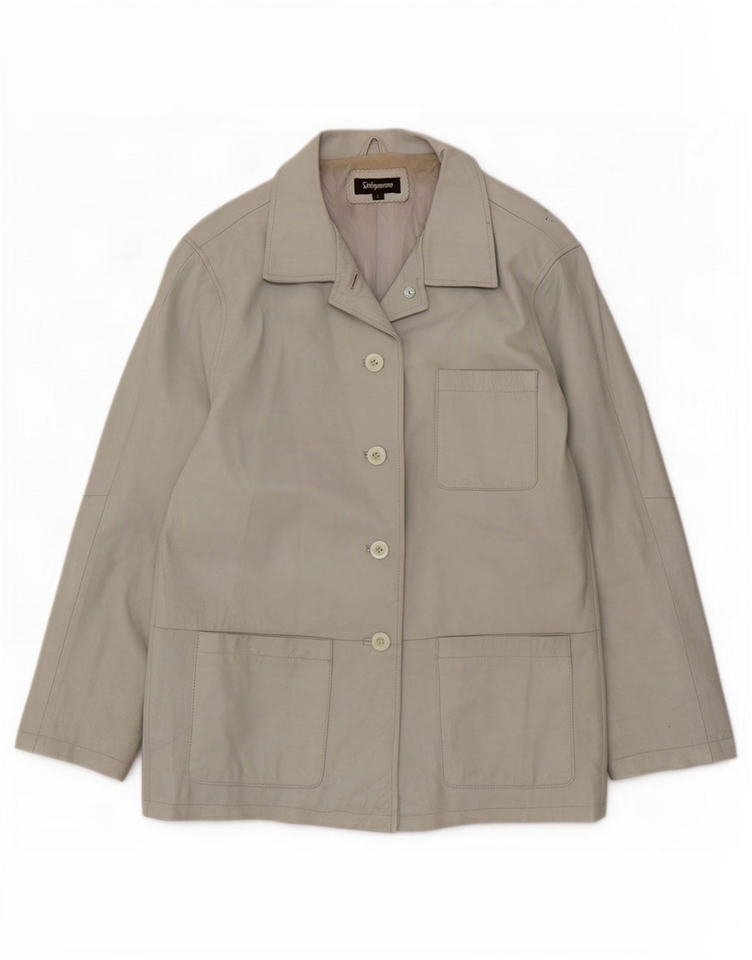 Sinequanone γυναικείο δερμάτινο μπουφάν Utility UK 10 Small Grey