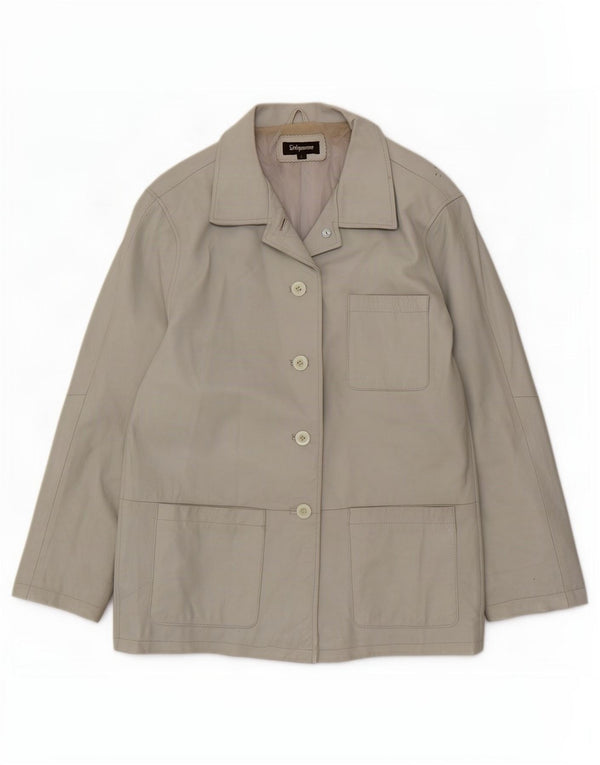 Sinequanone γυναικείο δερμάτινο μπουφάν Utility UK 10 Small Grey