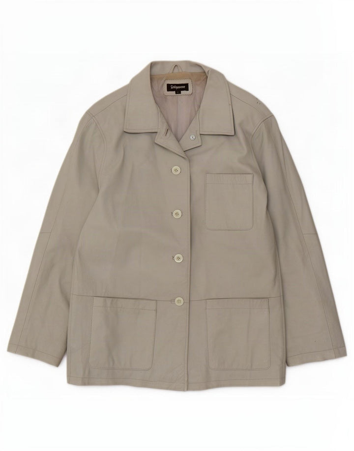 Sinequanone γυναικείο δερμάτινο μπουφάν Utility UK 10 Small Grey