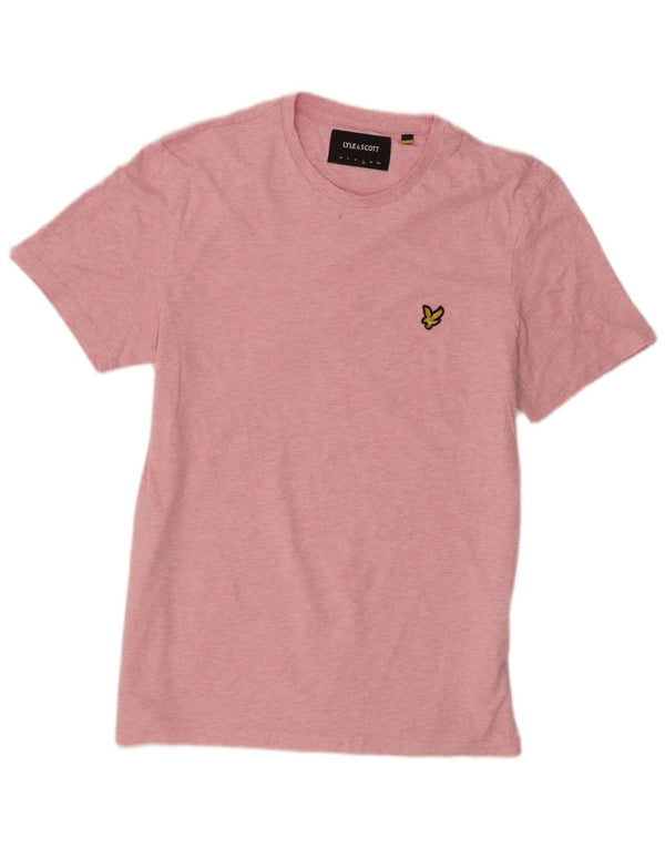 Ανδρικό T-Shirt Lyle & Scott Top Large Pink Flecked Cotton