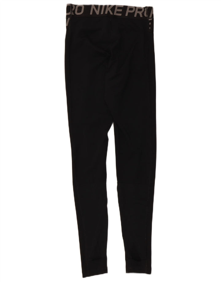 Γυναικεία γραφικά κολάν Nike Dri Fit UK 8 Small Black Colourblock Polyester