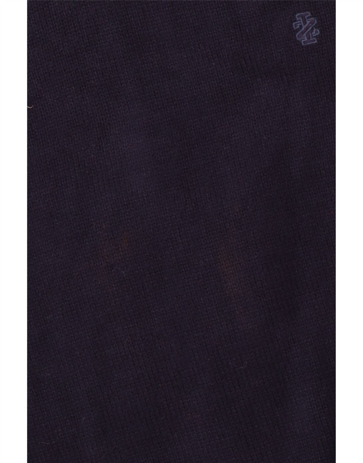 IZOD Ανδρικό πουλόβερ με λαιμόκοψη V-λαιμόκοψη Μεγάλο μπλε βαμβακερό