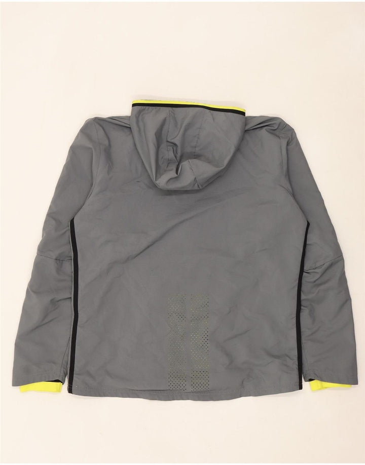 Adidas Ανδρικό Climacool Graphic Hooded Rain Jacket UK 40 Large Grey Polyester