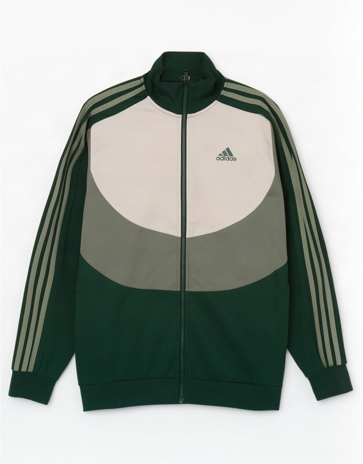 Ανδρική φόρμα Adidas Top Jacket Βαμβακερό μεσαίο πράσινο χρώμα