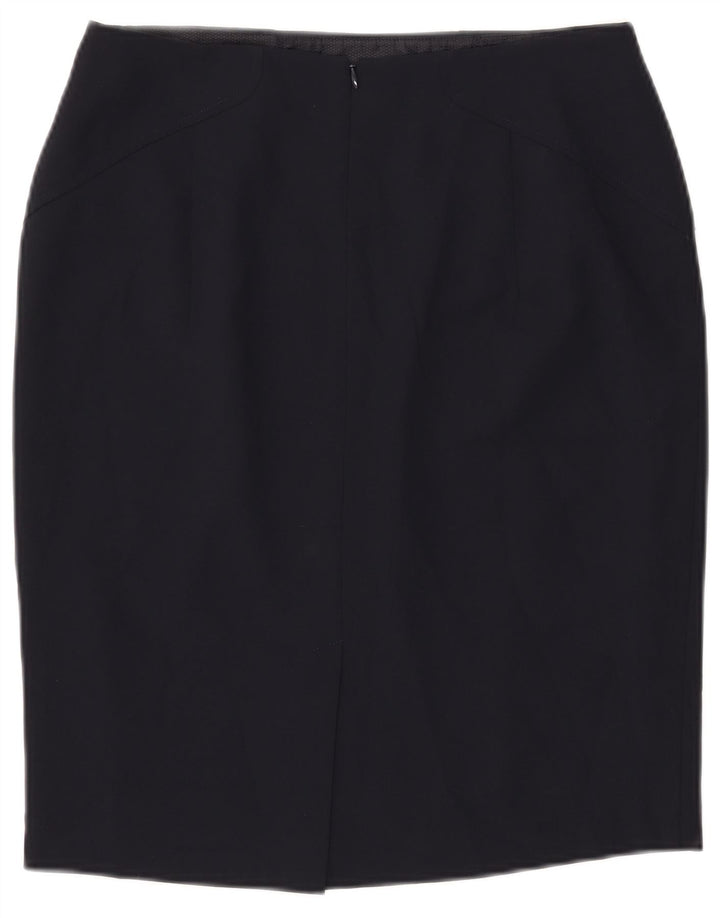 John Lewis Γυναικεία Pencil Φούστα UK 12 Medium W30 Navy Blue Polyester