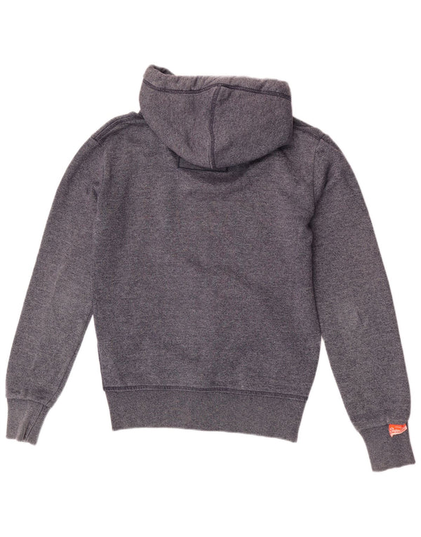 Ανδρικό πουλόβερ με κουκούλα με φερμουάρ Superdry XS, βαμβακερό μπλε ναυτικό