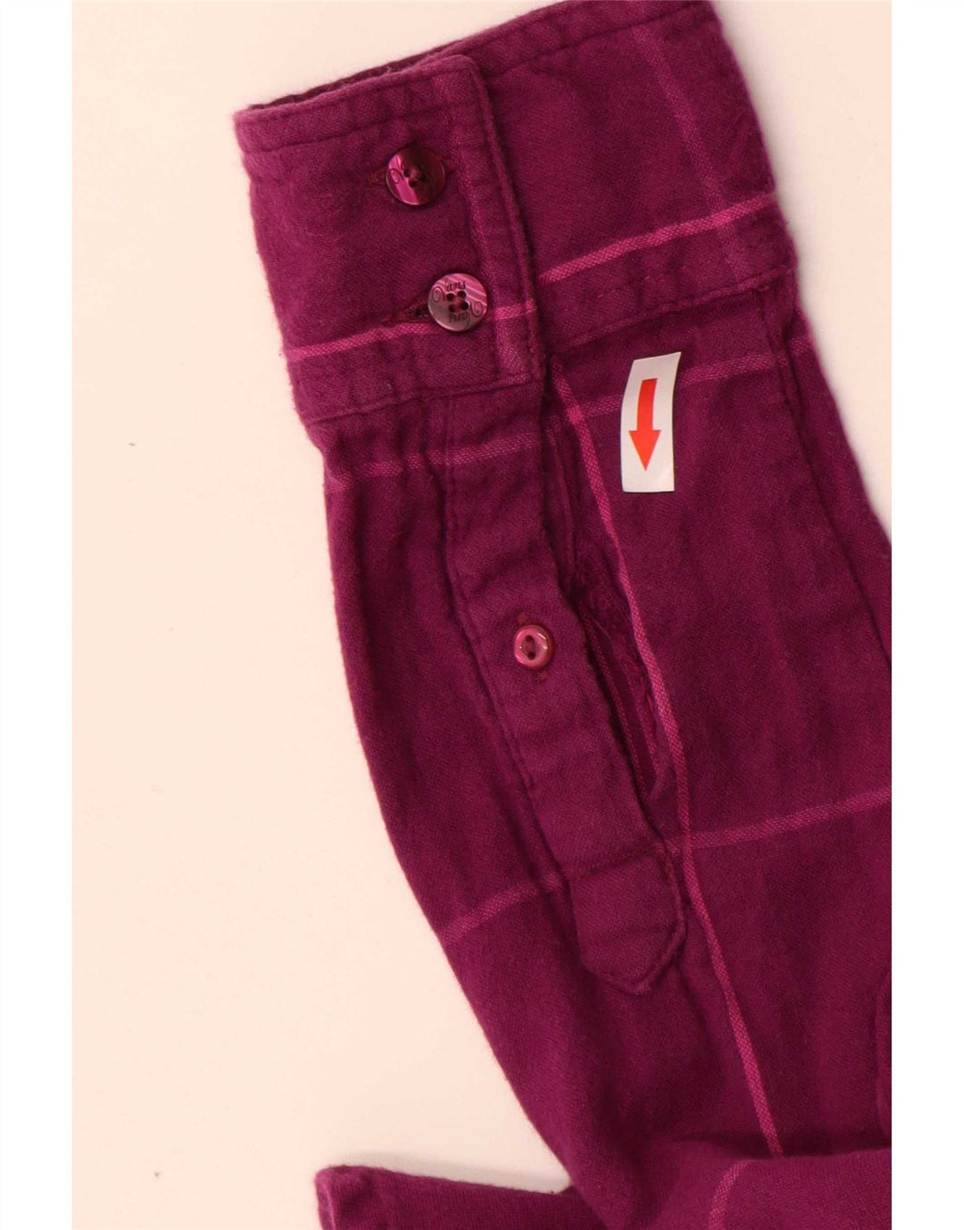 Vans γυναικείο πουκάμισο UK 10 Small Purple Check Cotton