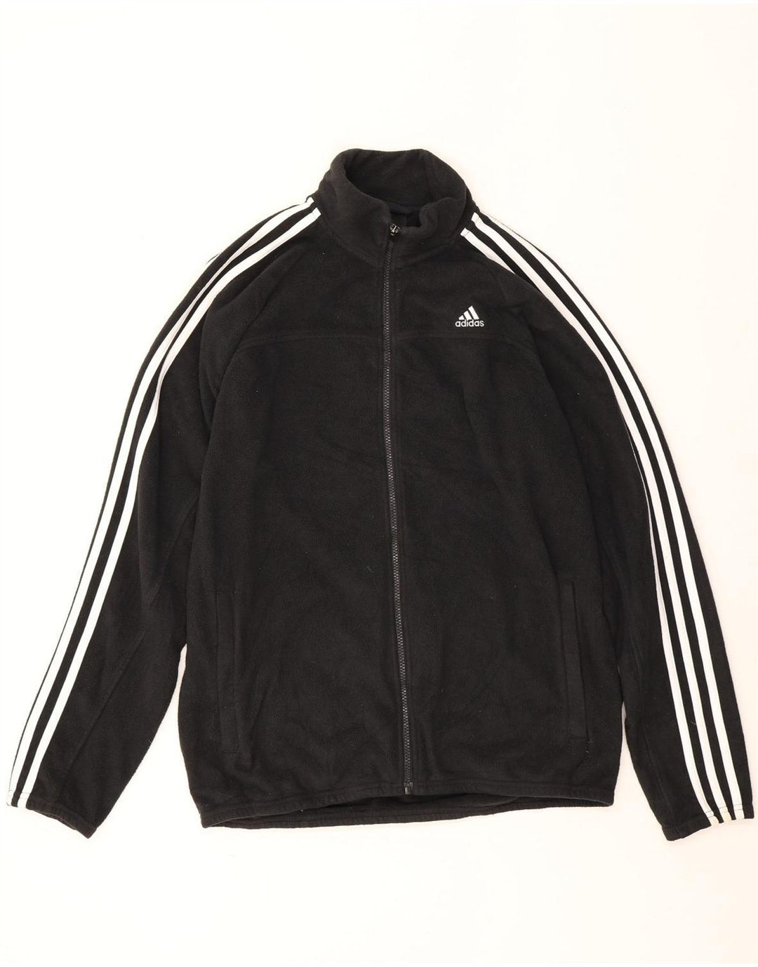 Ανδρικό Fleece Jacket Adidas UK 40 μεγάλο μαύρο πολυεστέρα