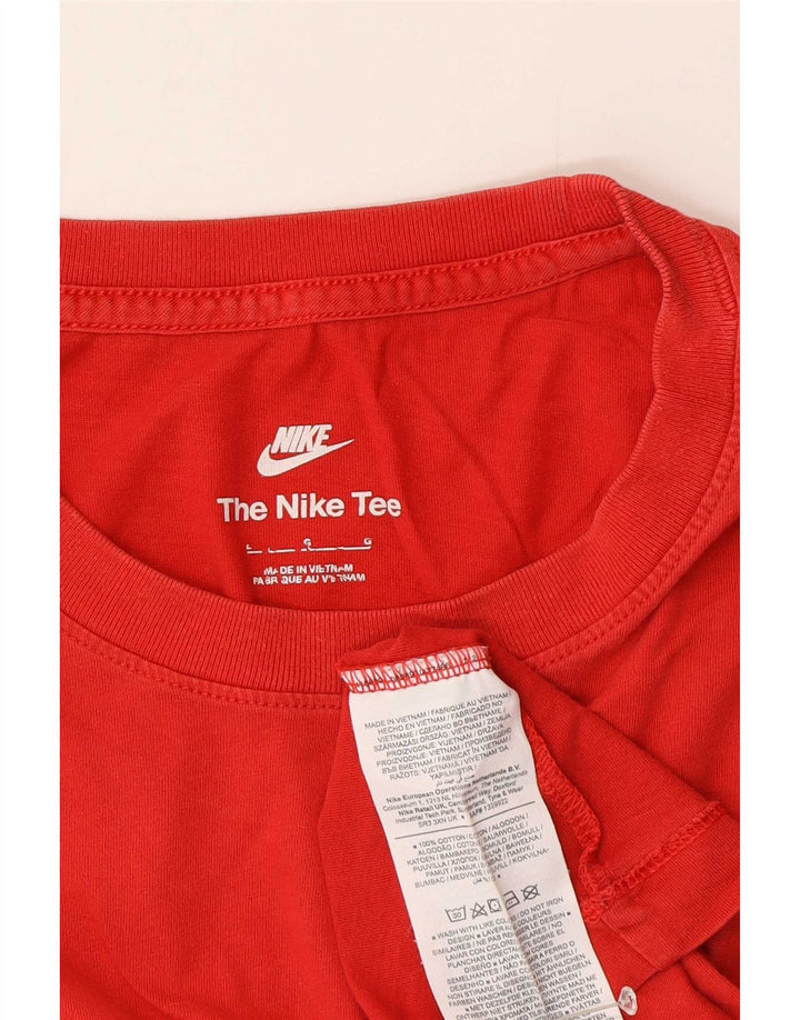 Ανδρικό T-Shirt Nike Top μεγάλο κόκκινο βαμβακερό