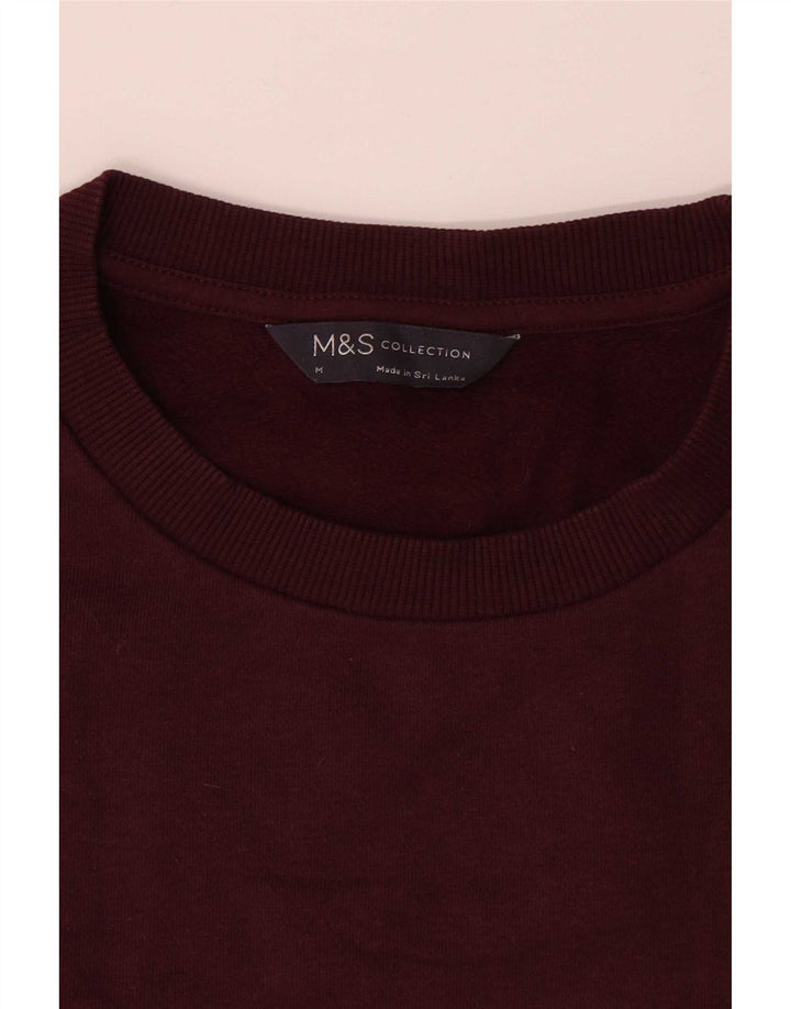 Ανδρικό φούτερ Marks & Spencer Jumper Μεσαίο μπορντό βαμβακερό