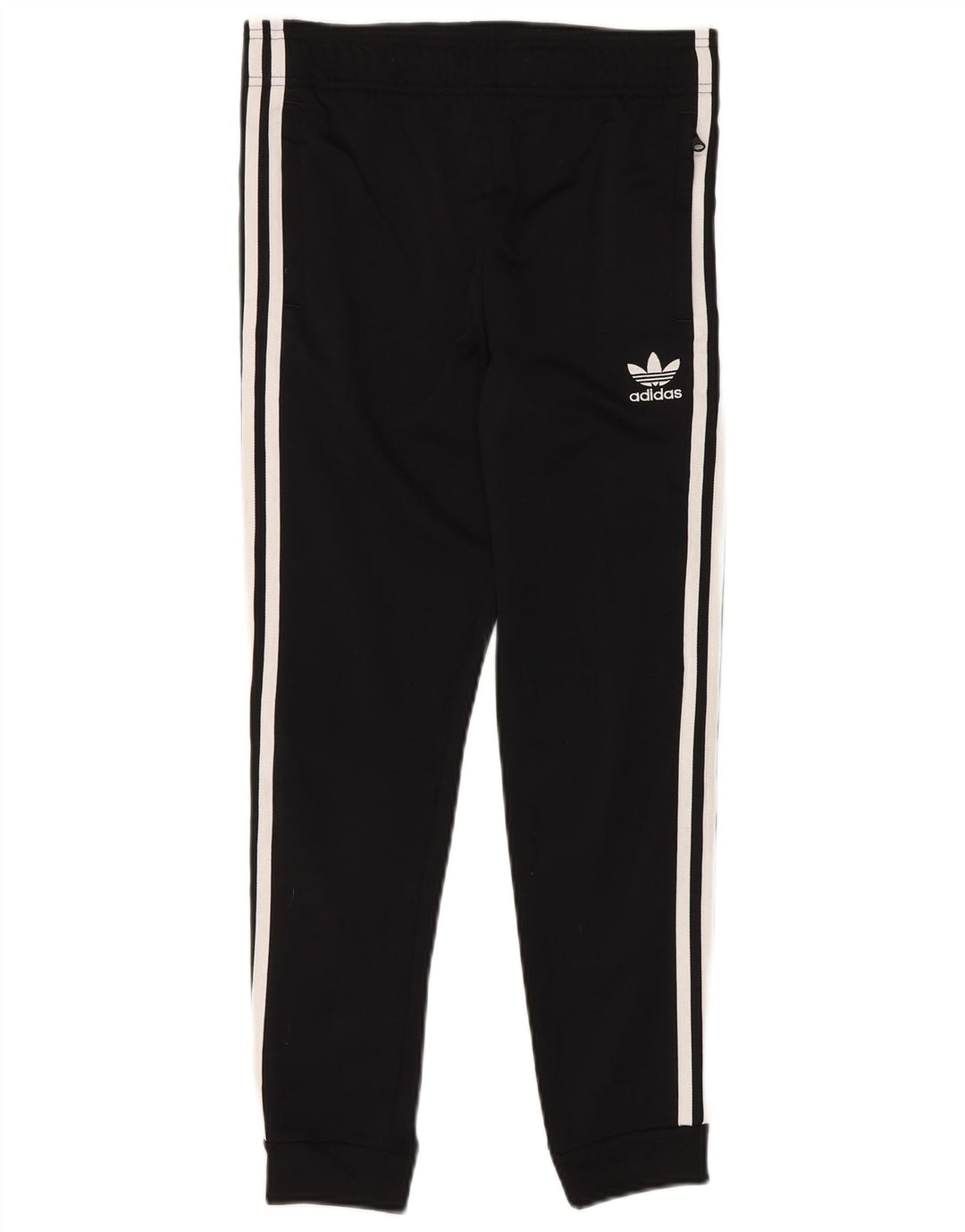 Adidas Boys Tracksuit Trousers Joggers 11-12 Years Black Polyester