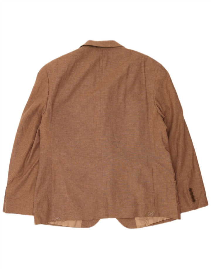 Marks & Spencer Ανδρικό σακάκι σακάκι με 2 κουμπιά UK 44 XL καφέ λινό