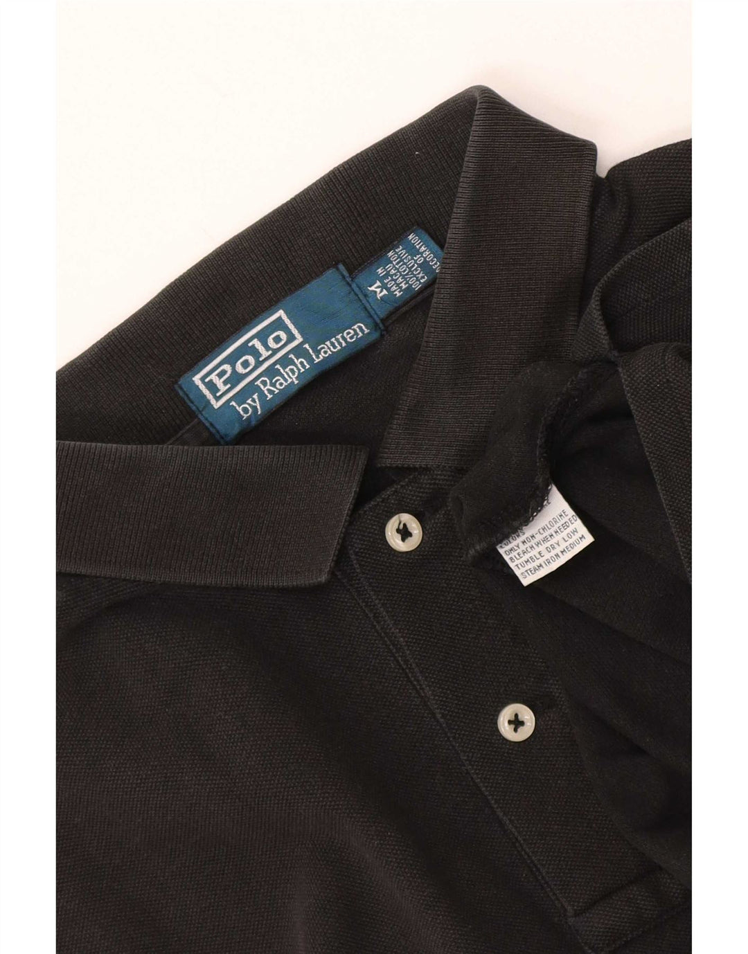 Ανδρικό γραφικό πουκάμισο Polo Ralph Lauren, μεσαίο μαύρο βαμβακερό
