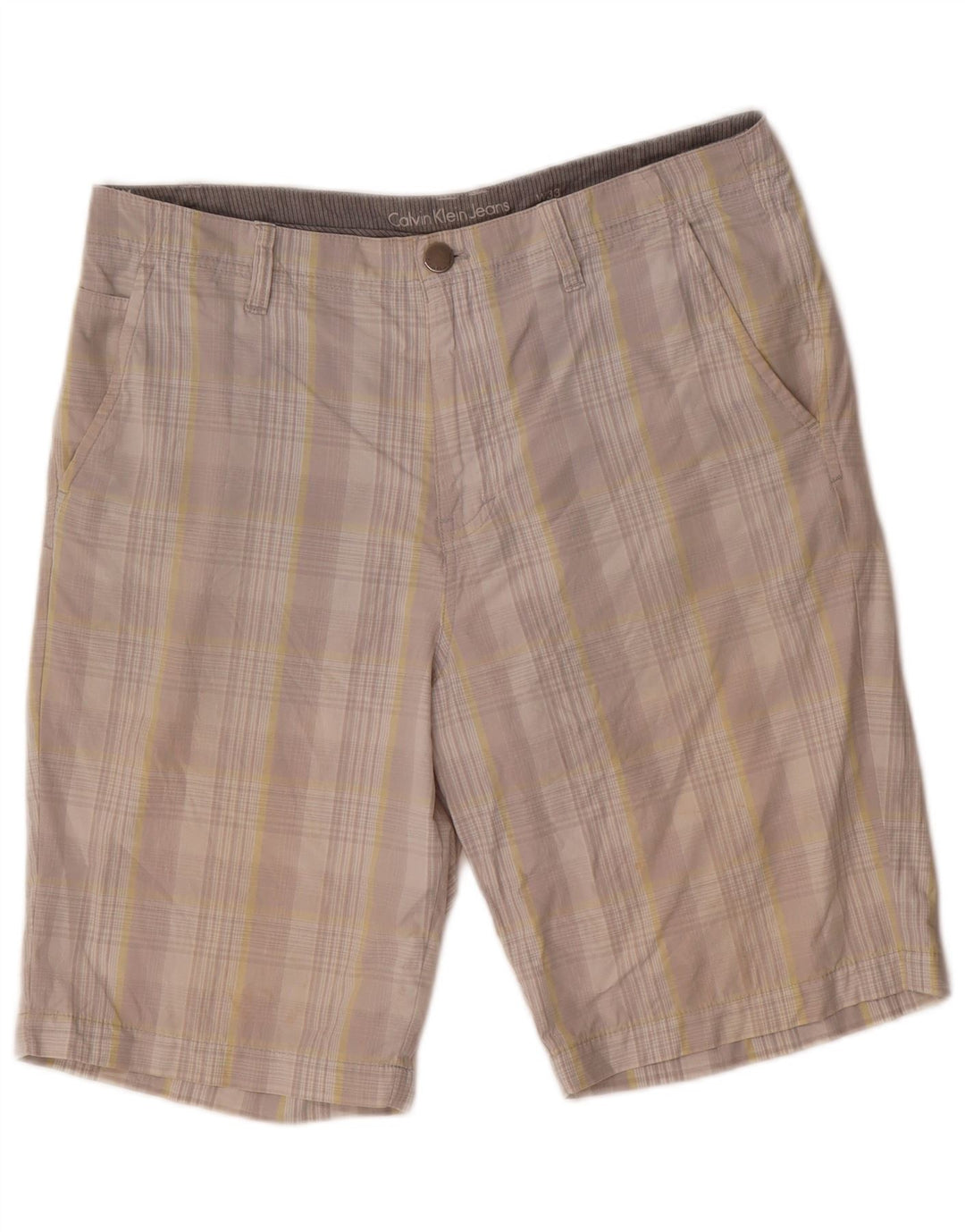 Ανδρικό σορτς Chino Calvin Klein W33 Βαμβακερό μεσαίο γκρι