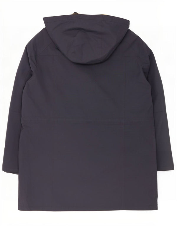 Marks & Spencer Womens Per Una Hooded Utility Jacket UK 22 3XL Navy Blue