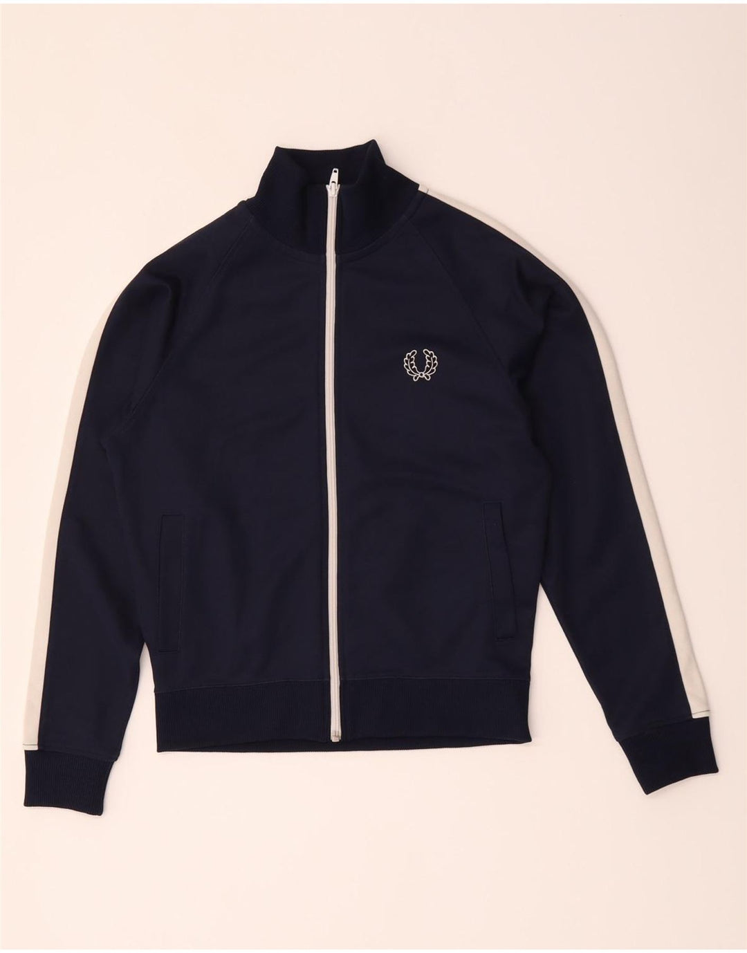 Fred Perry Boys αθλητική φόρμα Top Jacket 11-12 Years Medium Navy Blue