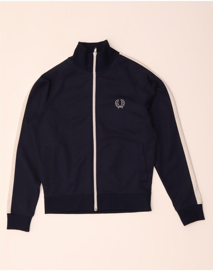 Fred Perry Boys αθλητική φόρμα Top Jacket 11-12 Years Medium Navy Blue