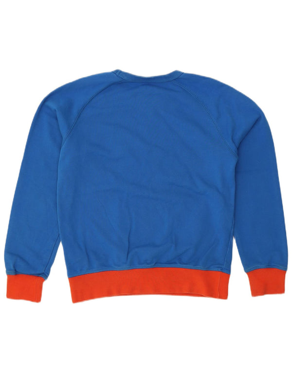 CHAMPION Γυναικεία γραφική φούτερ Jumper UK 14 Medium Blue Colourblock