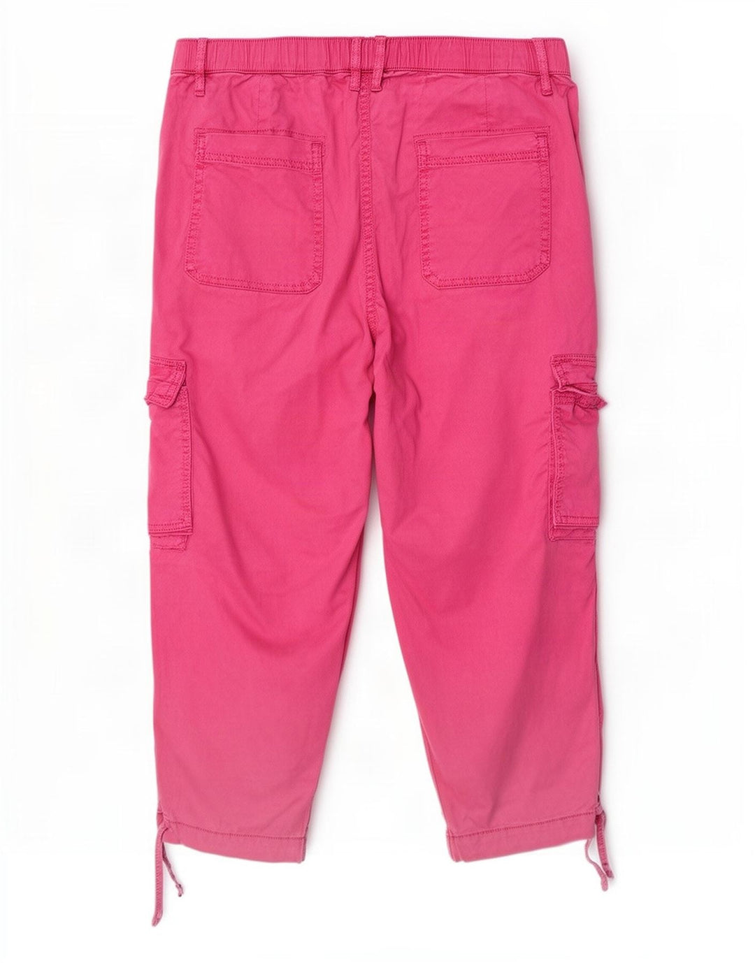 Marks & Spencer Γυναικείο παντελόνι Cargo Capri UK 12 Medium W30 L22 Pink