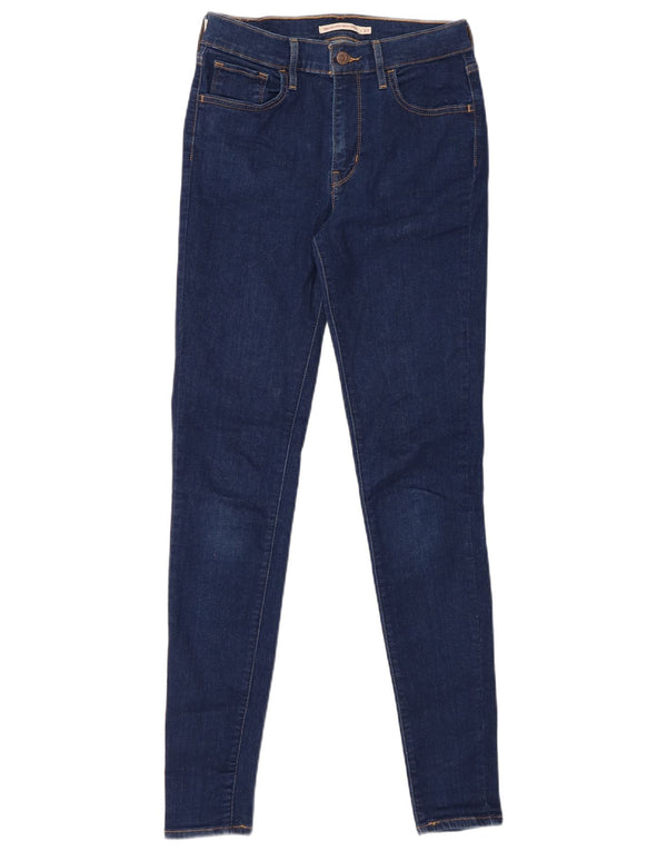 LEVI'S Γυναικείο Ψηλό Σούπερ Skinny Τζιν W27 L32 Μπλε βαμβακερό