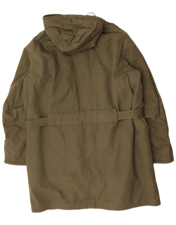 Vintage ανδρικό μπουφάν Sherpa Parka με κουκούλα 36 Small Khaki