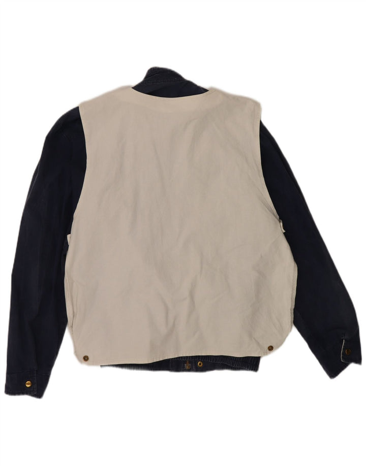 Ανδρικό μπουφάν VINTAGE Bomber IT 52 XL Navy Blue Colourblock Βαμβακερό