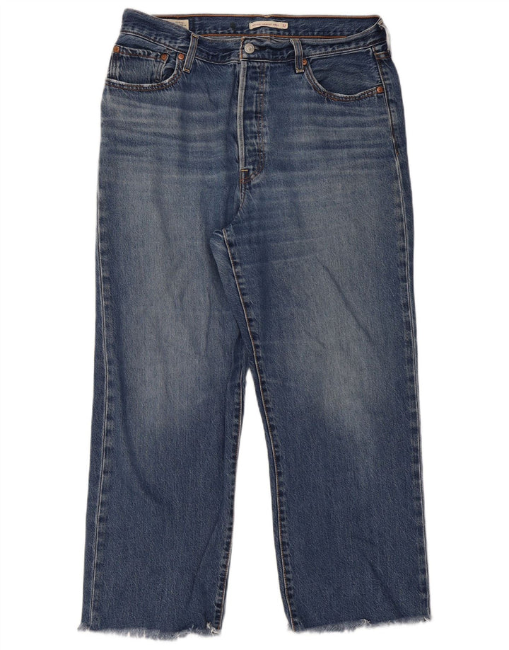 Γυναικείο Levi's Ribcage Straight Jeans W32 L29 Μπλε βαμβακερό