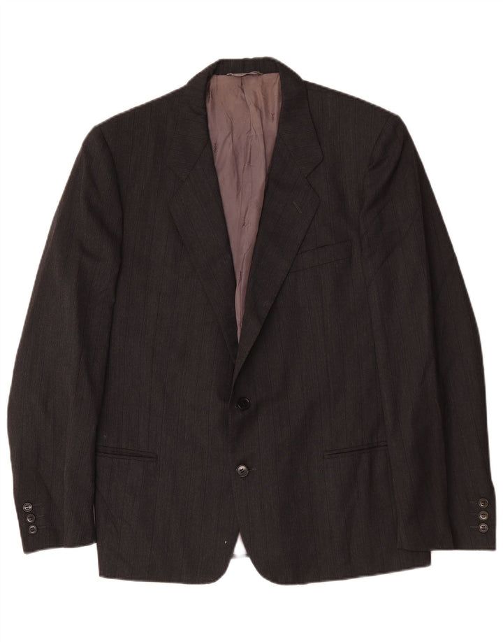 Yves Saint Laurent Ανδρικό σακάκι 2 κουμπιών IT 52 XL γκρι ριγέ