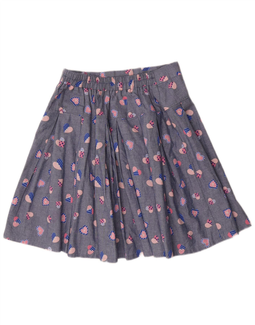 Vintage Γυναικείο Σετ Φούστα 2 τεμαχίων Medium W32 Μπλε γεωμετρικό