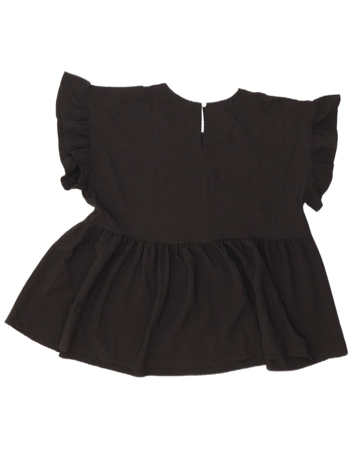 Marks & Spencer Γυναικεία Αυτόγραφη Μπλούζα Oversized Top UK 16 Large Black
