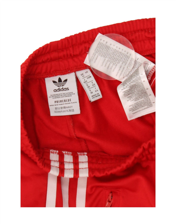 Γυναικεία αθλητική φόρμα Adidas Παντελόνι UK 12 Medium Red Polyester
