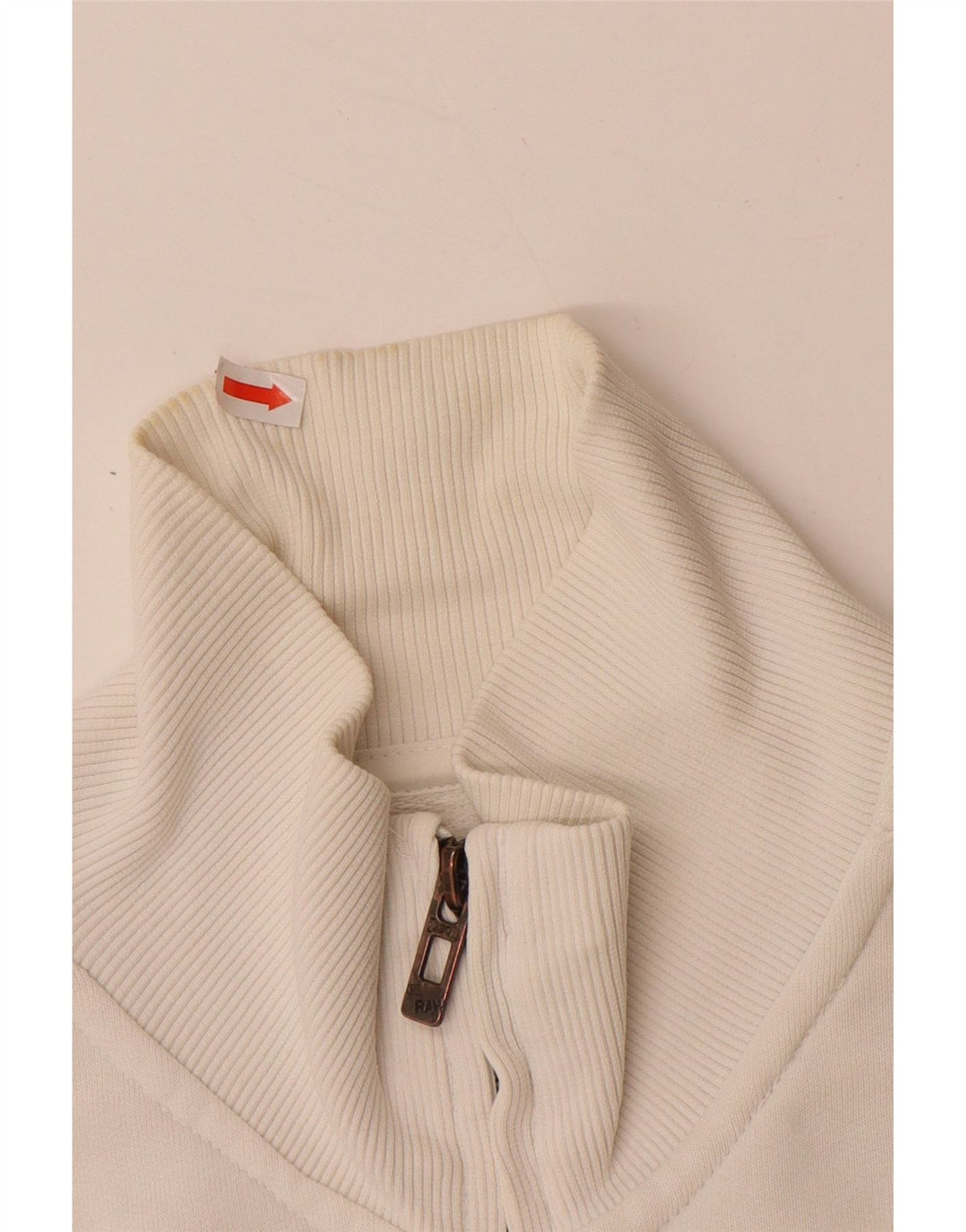 Ανδρική αθλητική φόρμα G-STAR Μπουφάν μεσαίο λευκό βαμβακερό