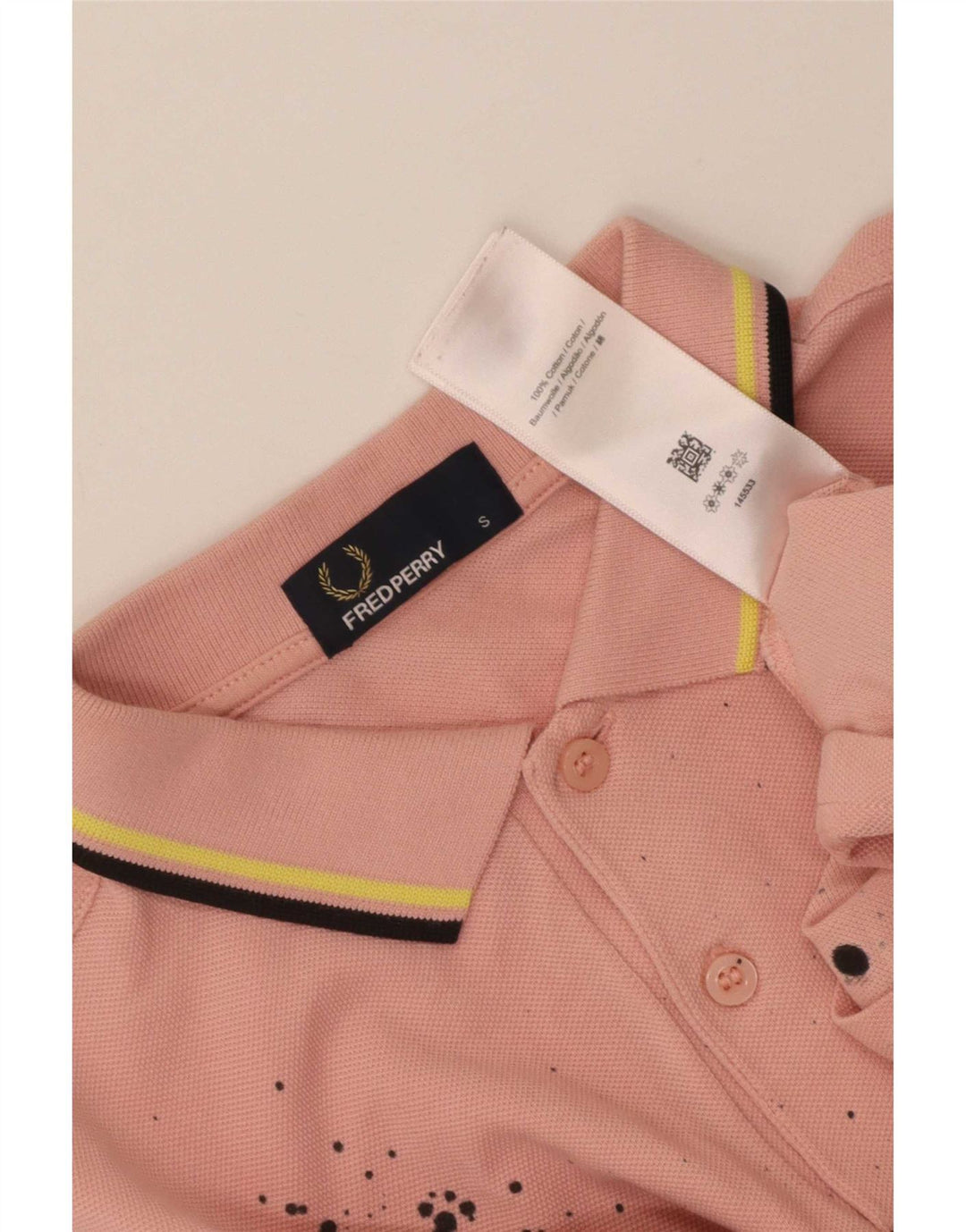 Fred Perry Ανδρικό Πόλο Μπλουζάκι Μικρό Ροζ Γραβάτα Βαμβακερό