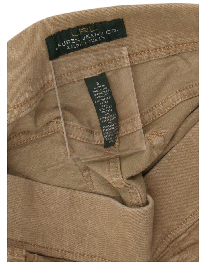Γυναικείο παντελόνι Jegging Ralph Lauren US 6 Medium W28 L28 Beige βαμβακερό