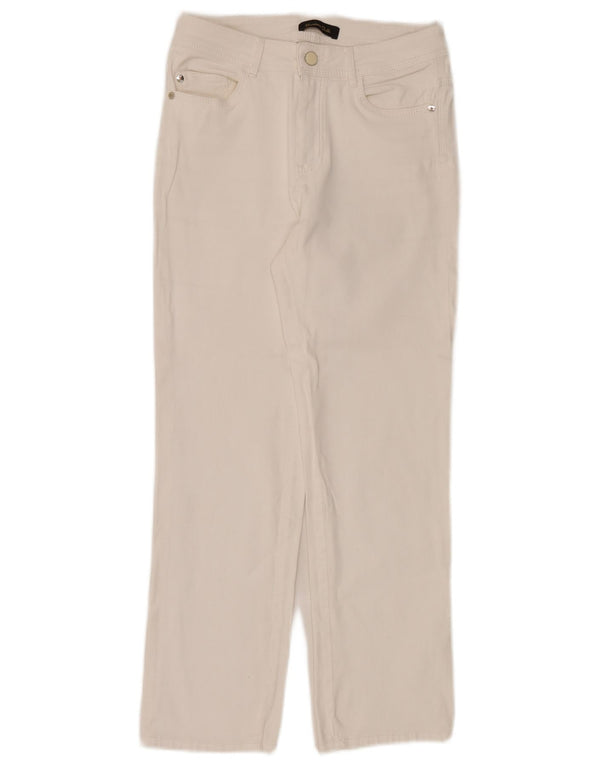 Massimo Dutti Γυναικείο ίσιο τζιν EU 36 XS W26 L26 Λευκό